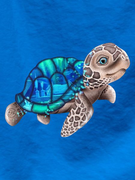 Süße Schildkröte Atlantis