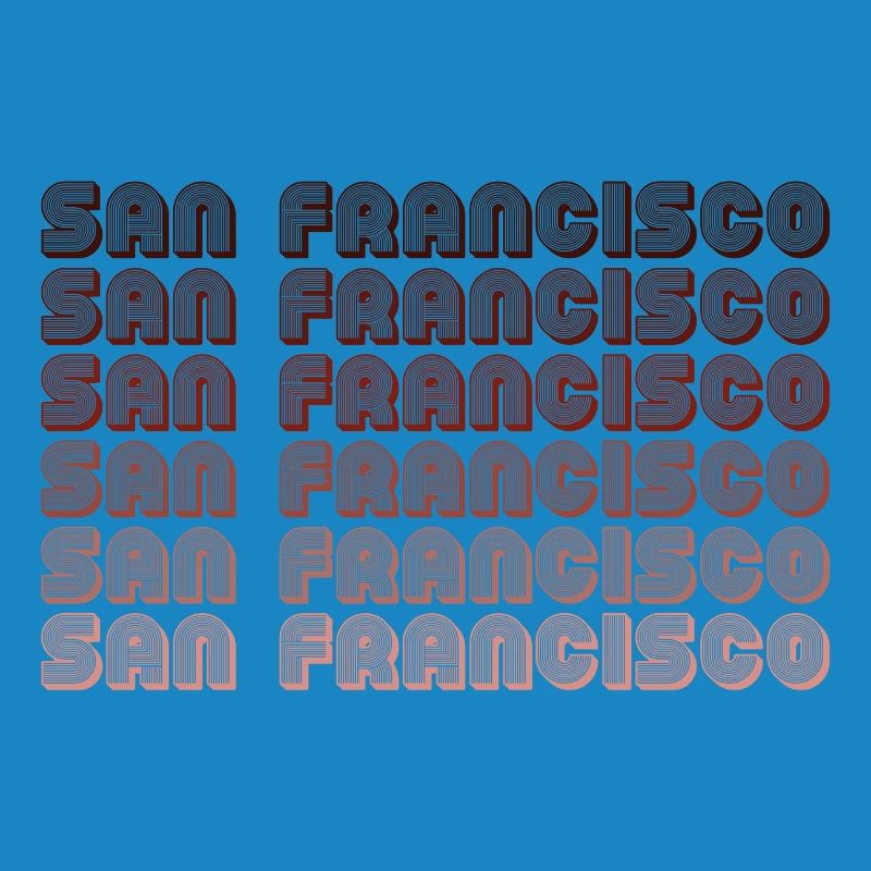 San Francisco Grid Gradient Pattern