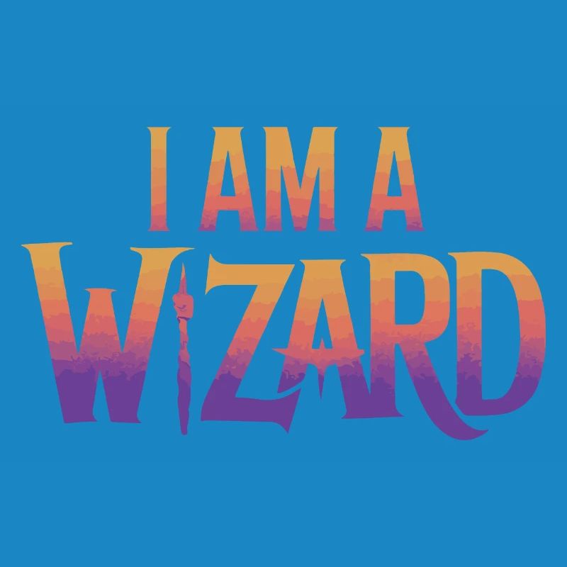 Ich bin ein Zauberer Textdesign