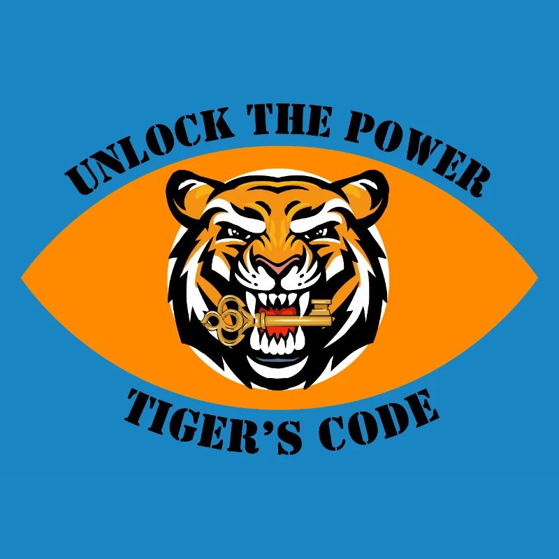 Dynamisches Tiger-Emblem-Design