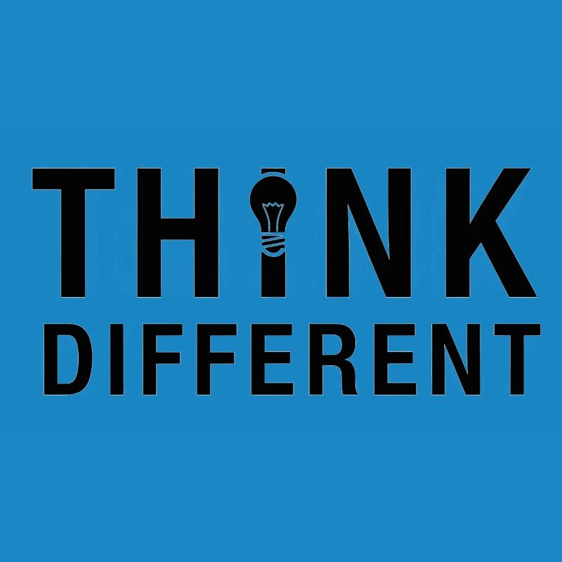 Creative Think Different Lightbulb Design