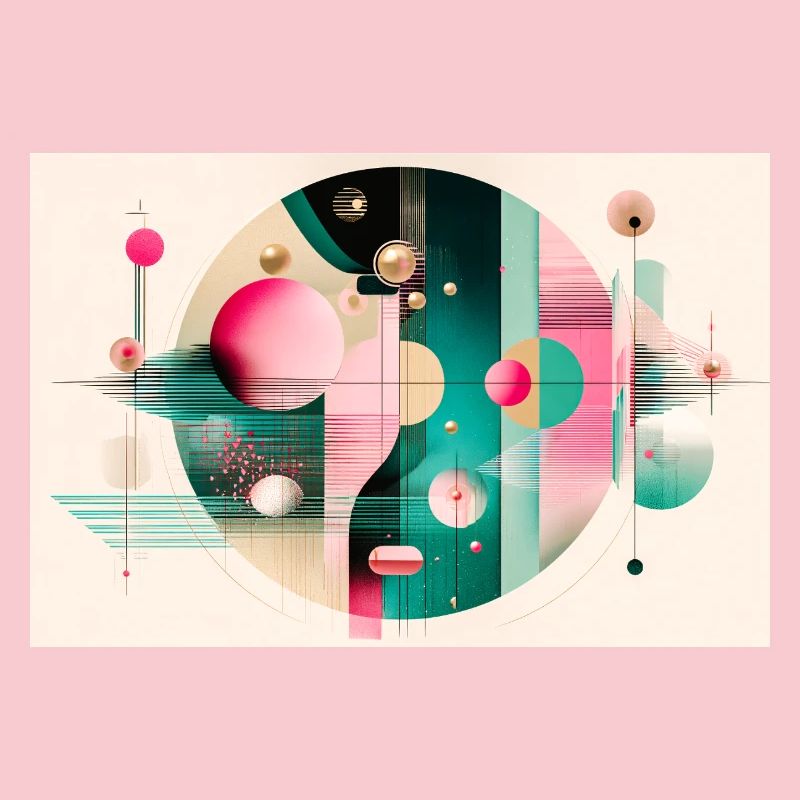 Abstract composition with chromatic flight