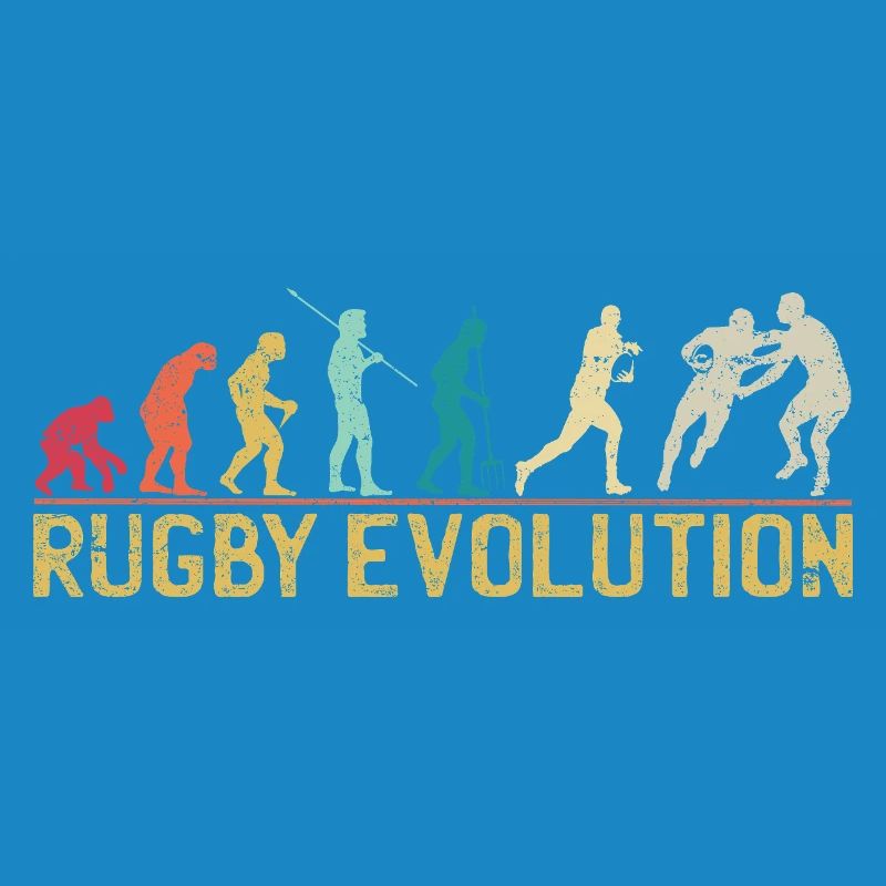 Rugby Evolution Silhouette Design