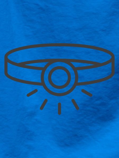 Scheinwerfer-Linien-Symbol