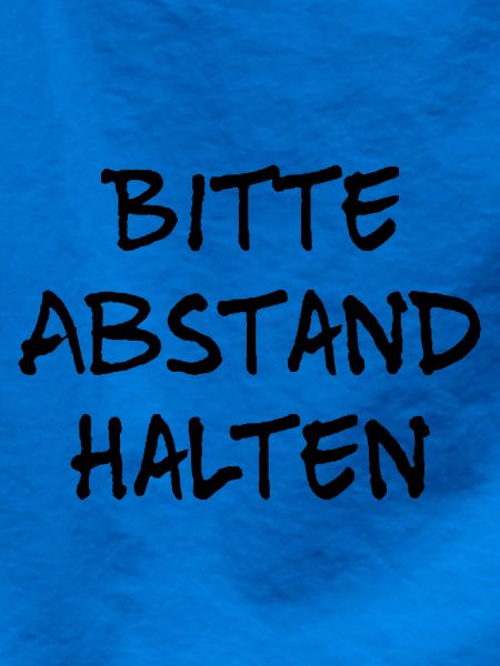 Bitte Abstand halten