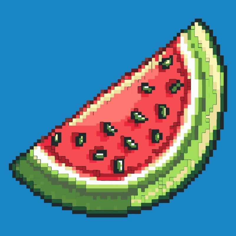 Tranche de pastèque pixel