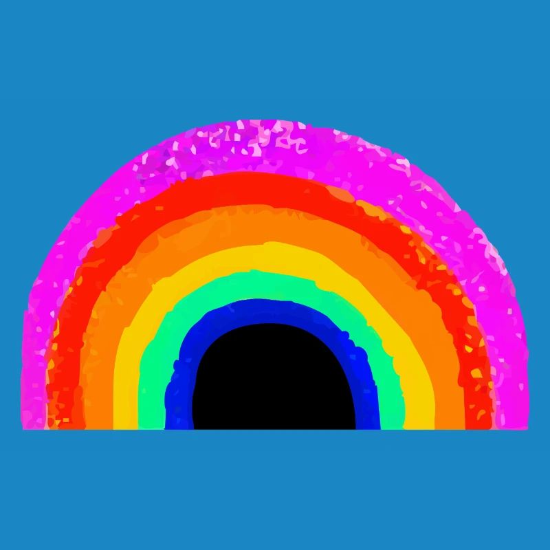 Lebendiger Regenbogenbogen