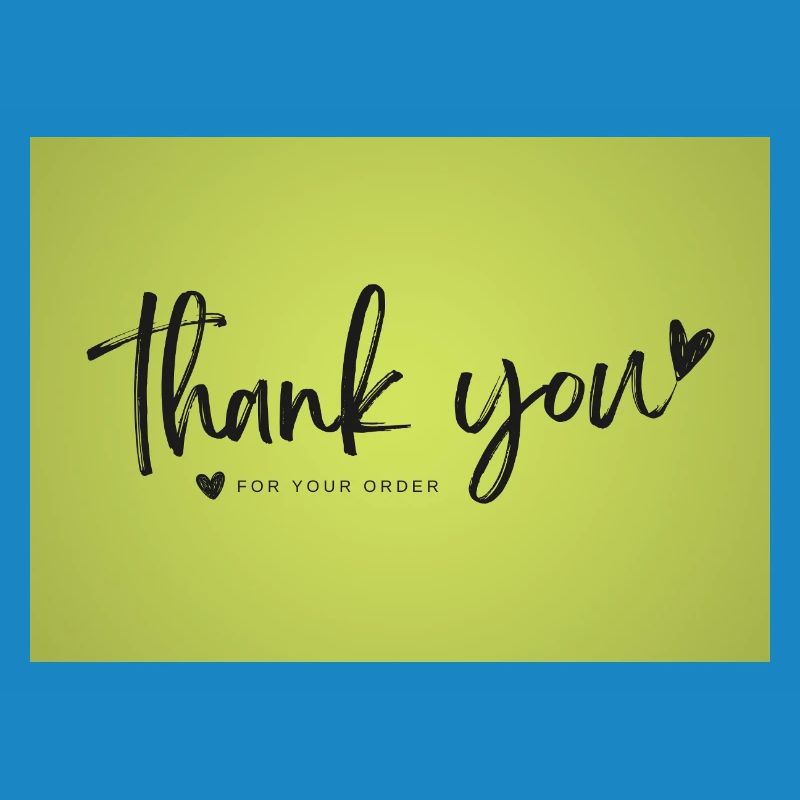 Script de remerciement sur Lime Green