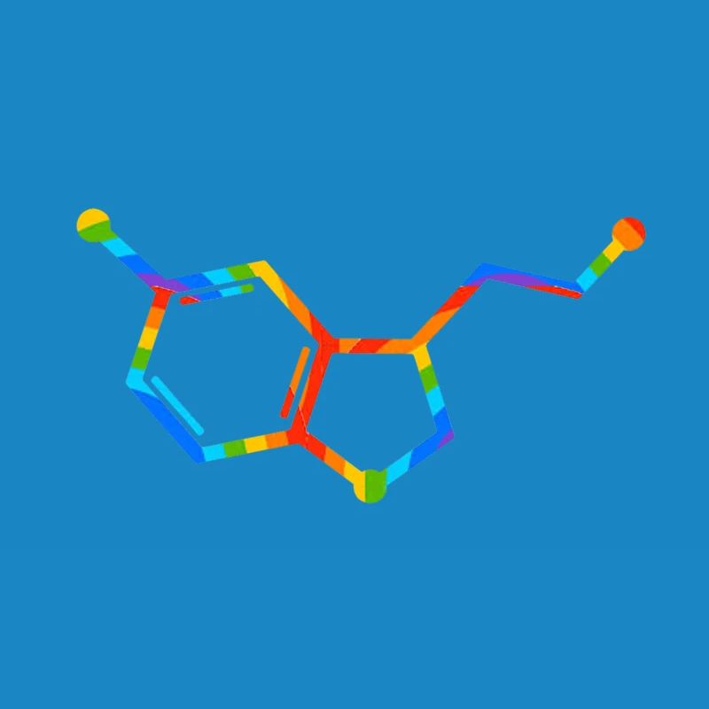 Rainbow Molecule Geometry - seratonin