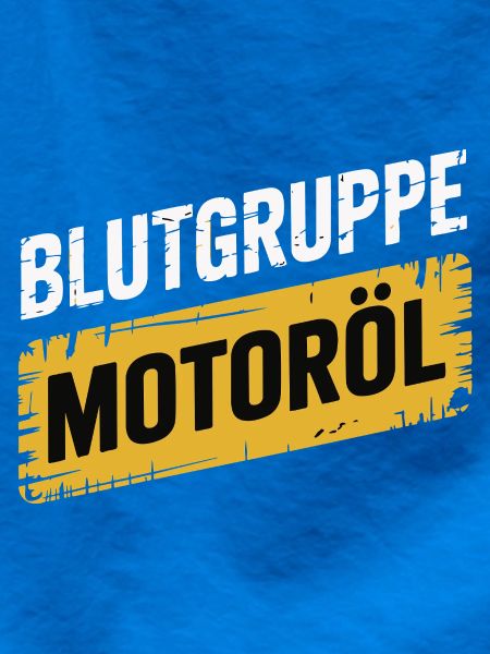 Blutgruppe Motoröl Schrauber Design