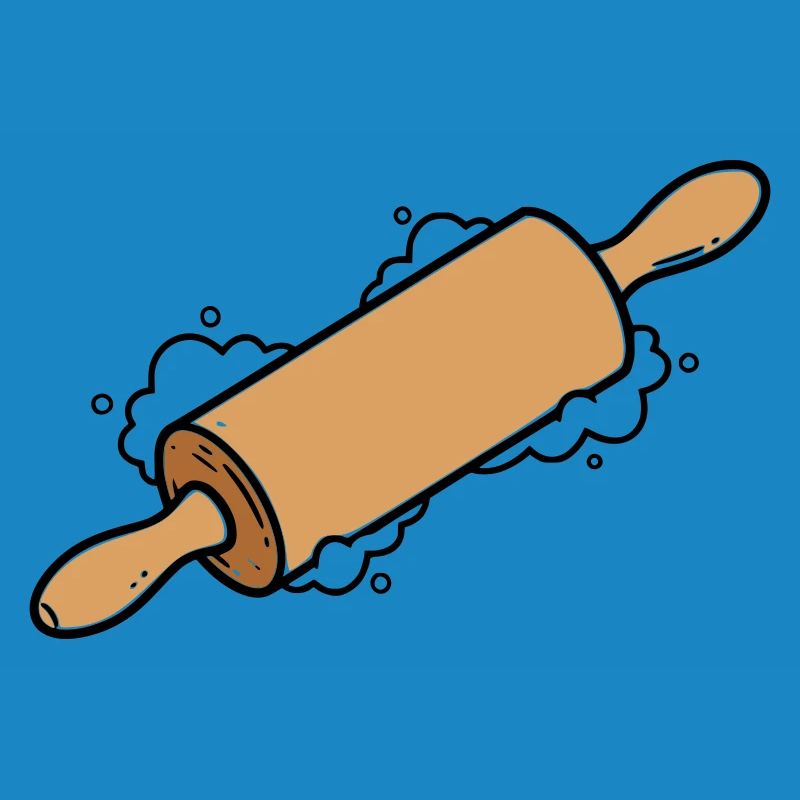 Rolling Pin Rolling Dough Roll Baking