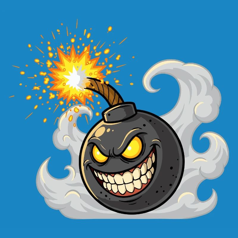 Angry Cartoon Bombshell