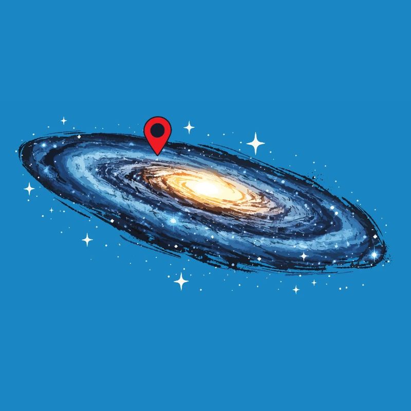 Séquence de localisation de la Voie lactée dans la galaxie spatiale