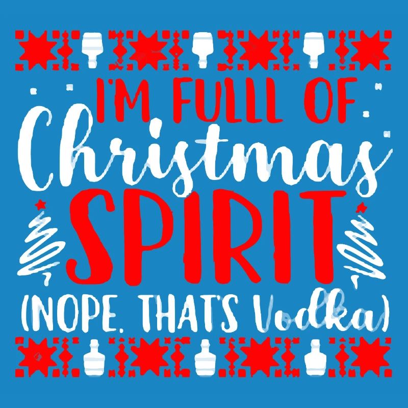 Voll mit Weihnachtsgeist-Vodka-Tee