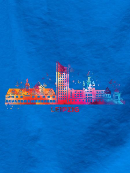 Leipziger Skyline Bunt Stadtbild Leipzig