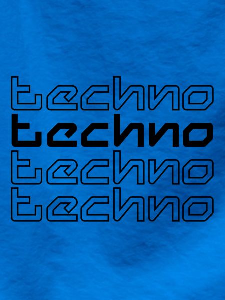 Techno-Musiktypografie-Logo-Design