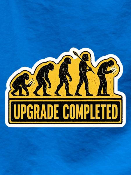 Menschliche Evolution Smartphone-Upgrade-Humor