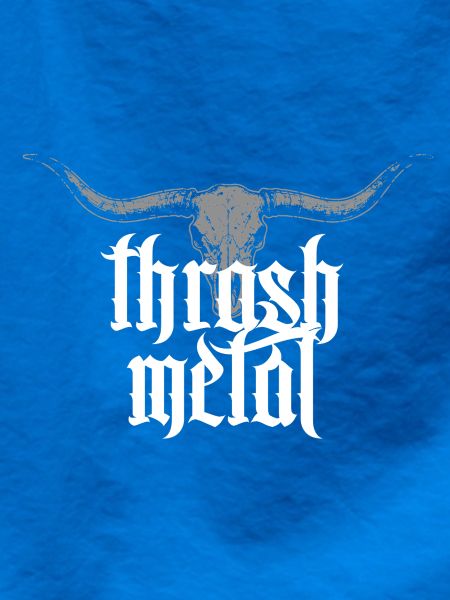 Thrash Metal Gothic Skull