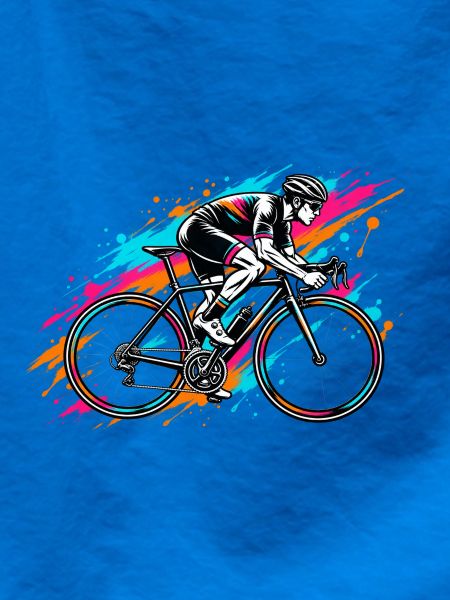 Neon-Splash Radfahrer