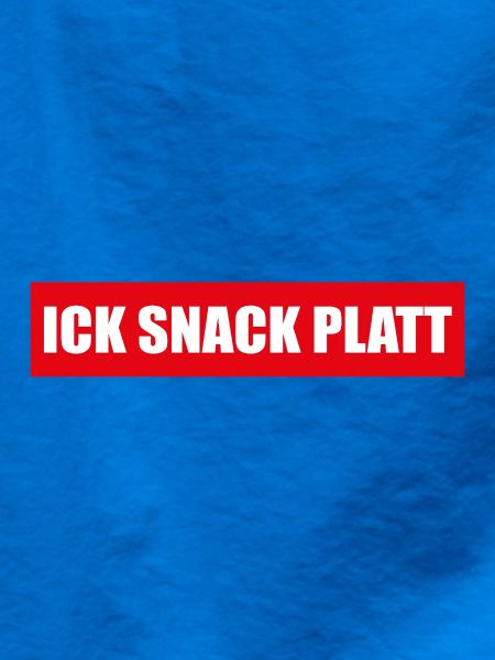Sticker: Ick snack platt