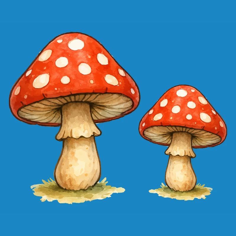 Red Toadstool Duo