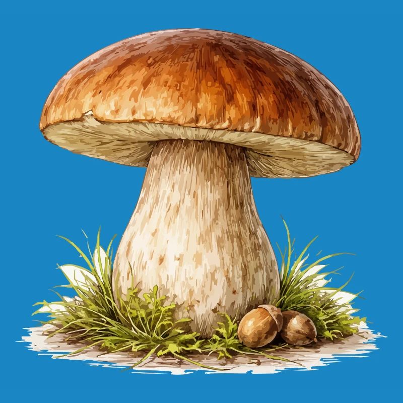 Illustration de champignon forestier