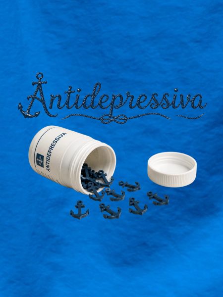 Antidepressive Anker Glitter Logo