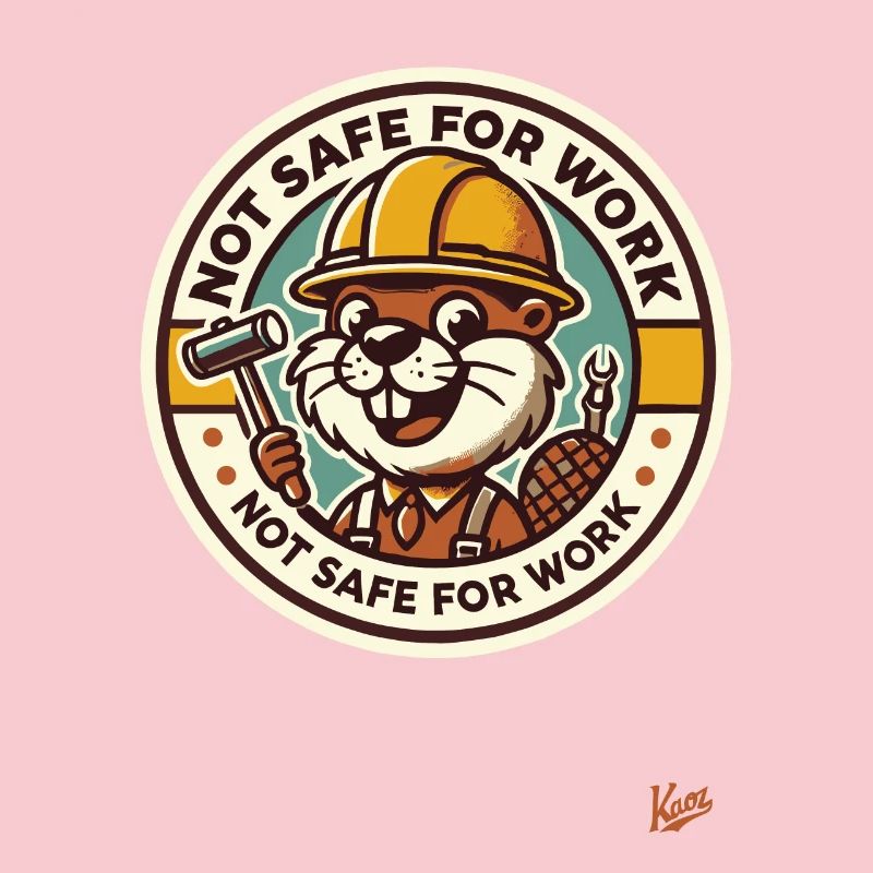 Not safe for work, construction worker beaver
