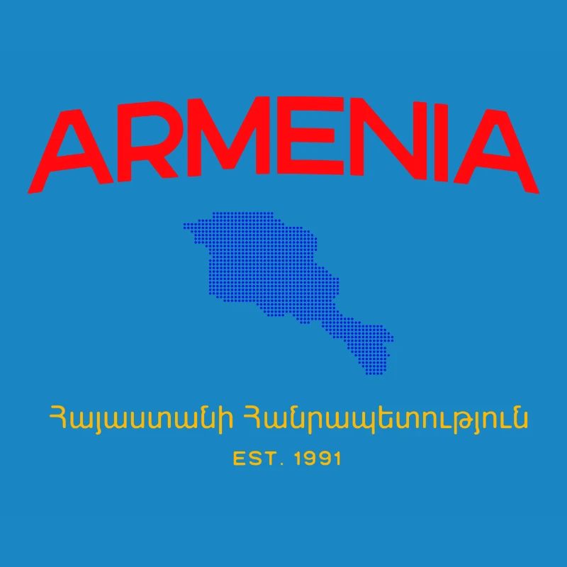 Armenia Map Script Emblem