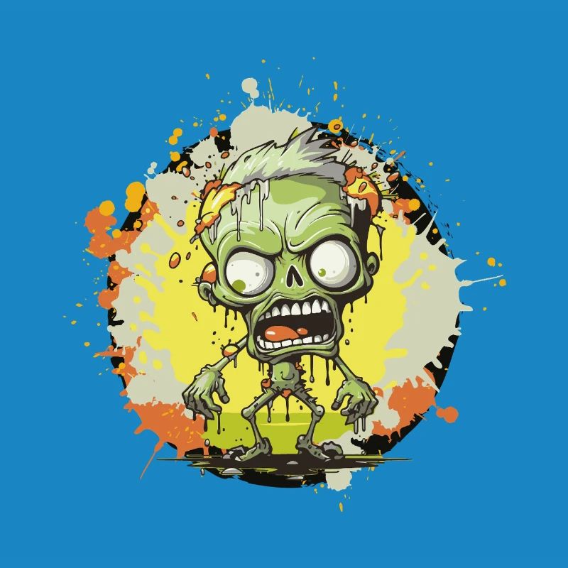 Zombie éclaboussures dessin animé
