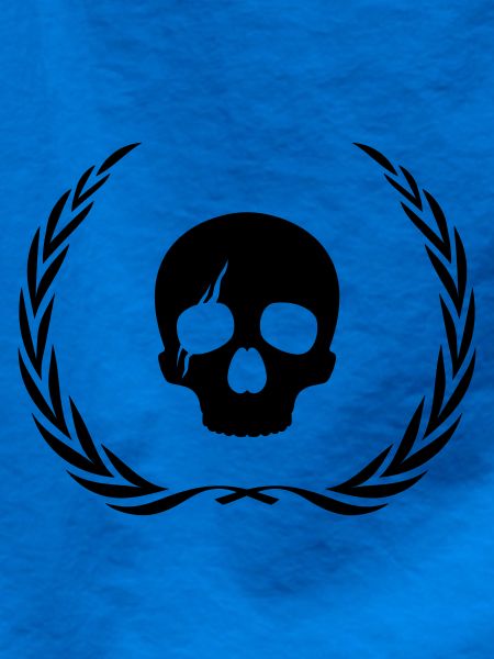 Skeleton Skull Wreath