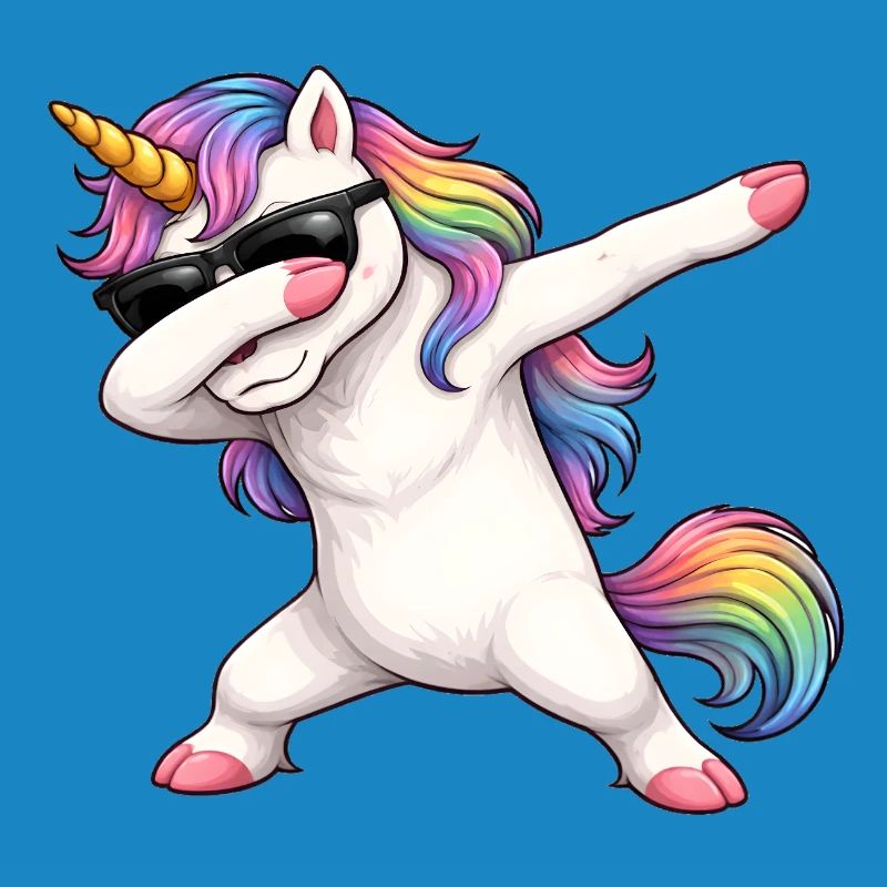 Dabbing Einhorn