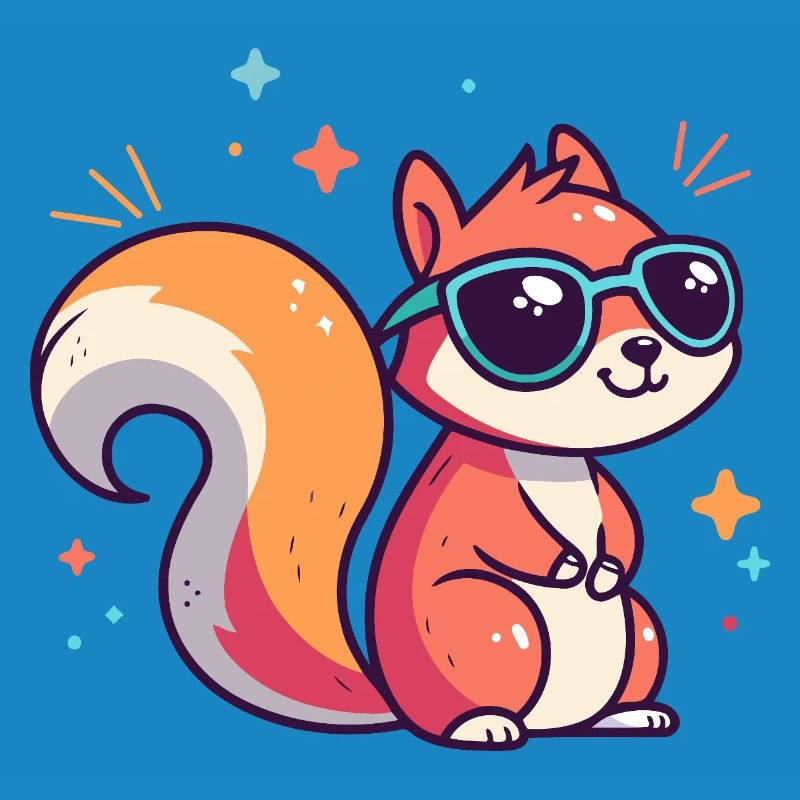 Schicke Eichhörnchen-Sonnenbrille