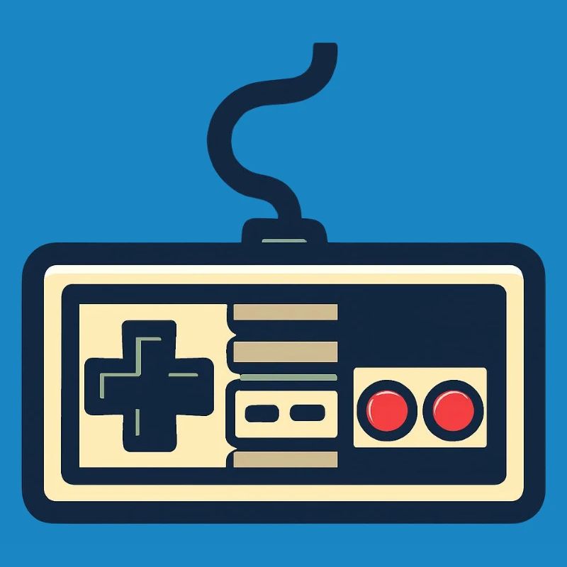 Conception de manette de jeu rétro