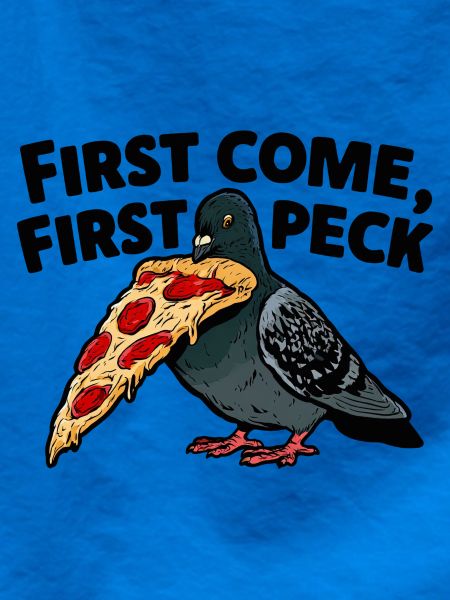First come, first peck