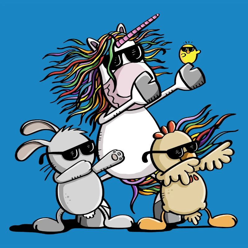 Dab Dance Easter Team - Unicorn - Chicken - Easter Bunny