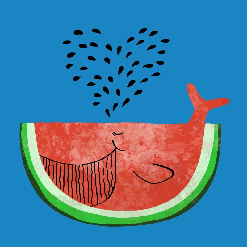 Pastèque Wal - melon Walvis - Fruit -Love