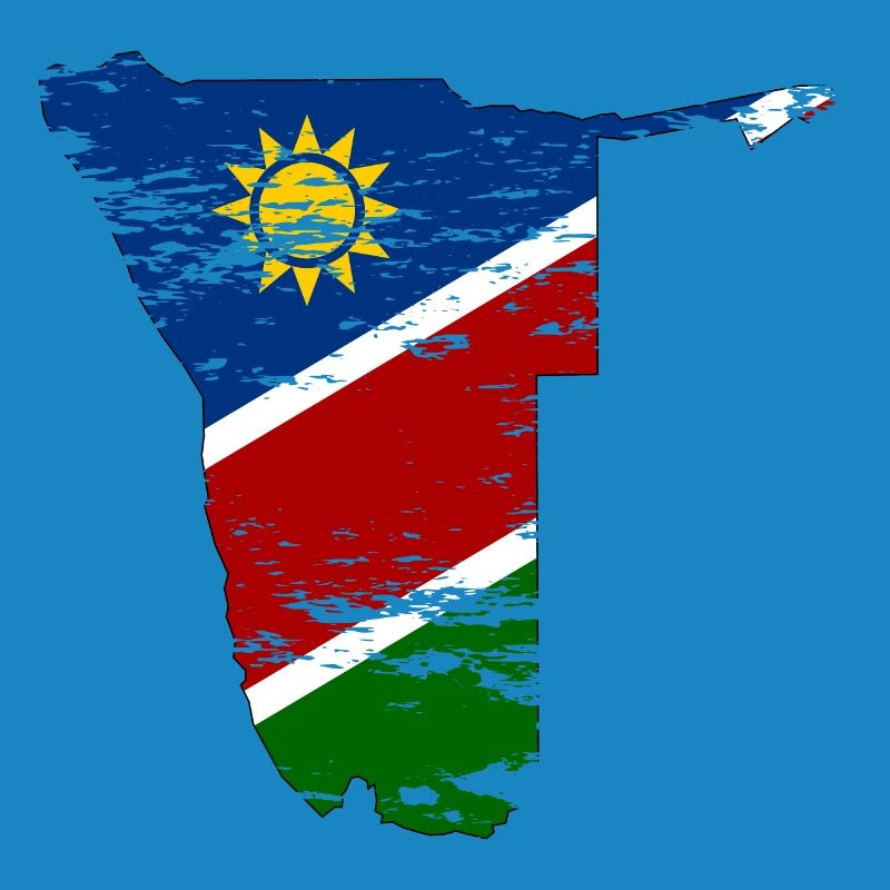 Namibia map used