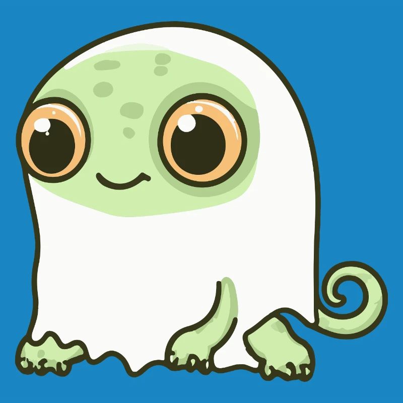 Chameleon Halloween Ghost