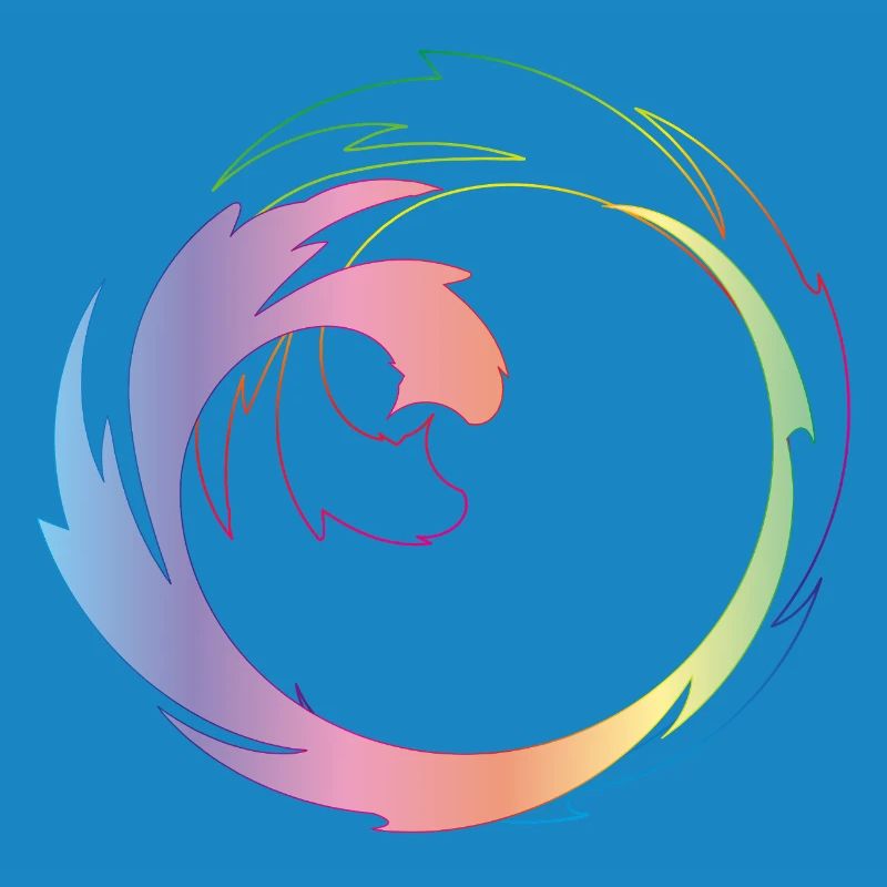 Creative color wheel as a dynamic design frame