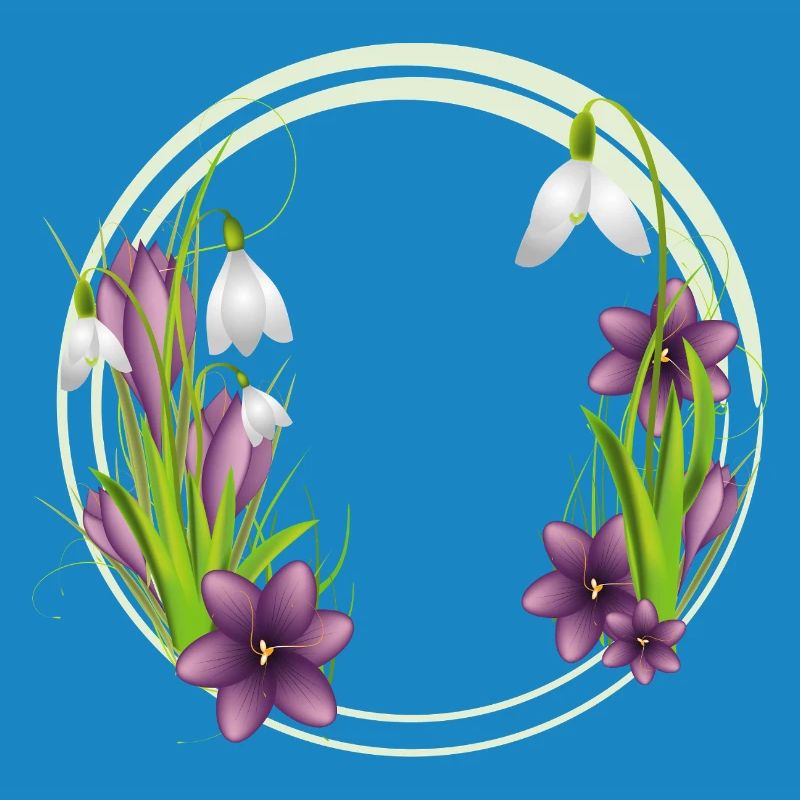 Snowdrops & Crocuses – Wreath in Spring