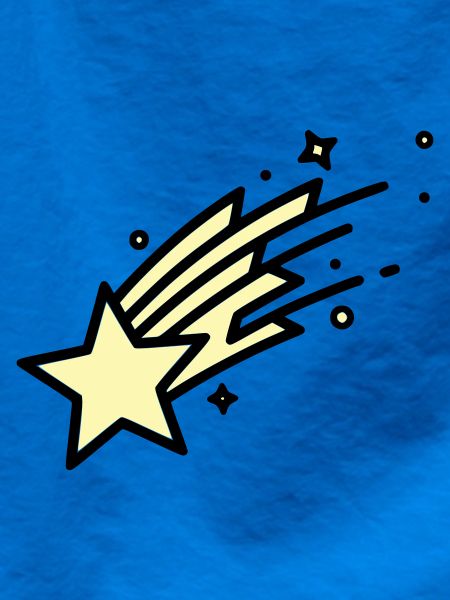  Sternschnuppe Komet Comic