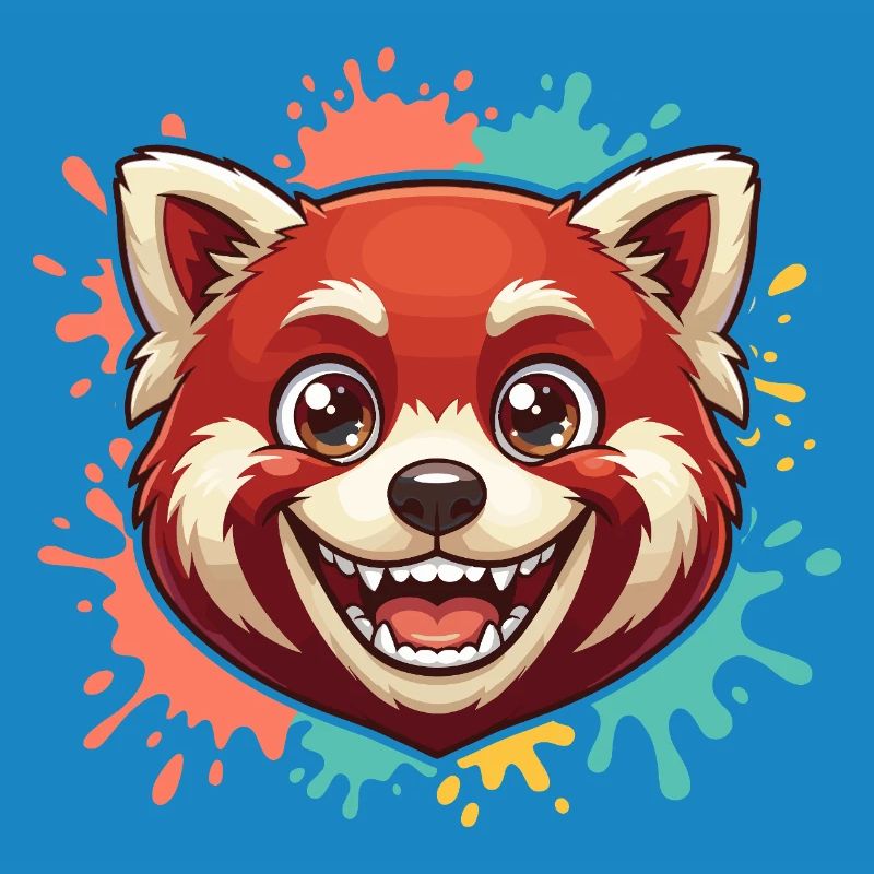 Red Panda Splash