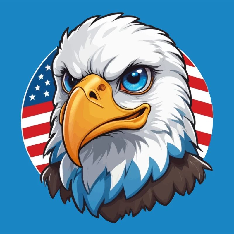 Drapeau des États-Unis Eaglehead Bald Eagle