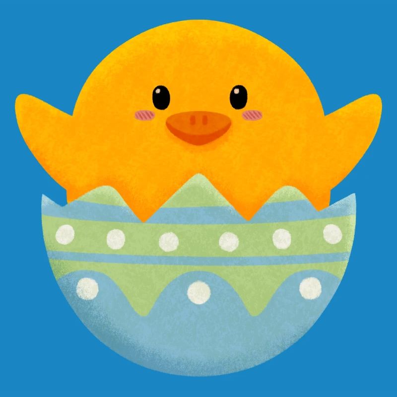 Chick in Easter egg