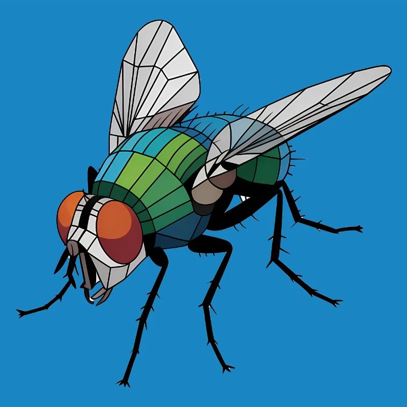 Mouche - Logo Low Poly cool