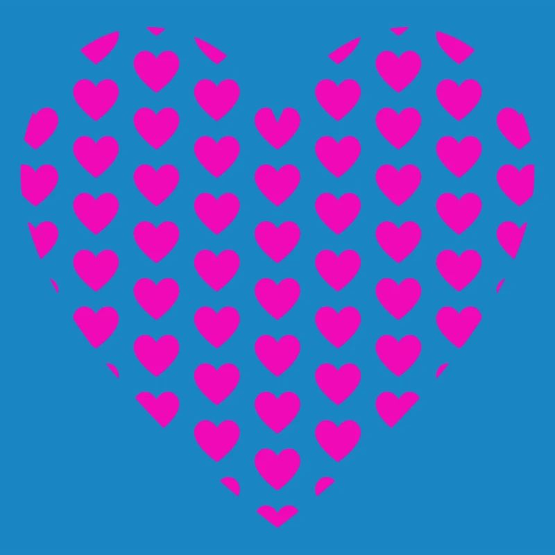 Heart Hearts Patch Pattern