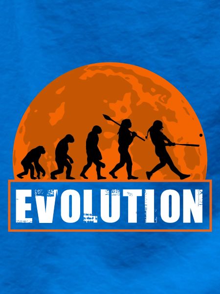 Baseball-Softball-Evolution Lustige Spieler-Geschenkkunst