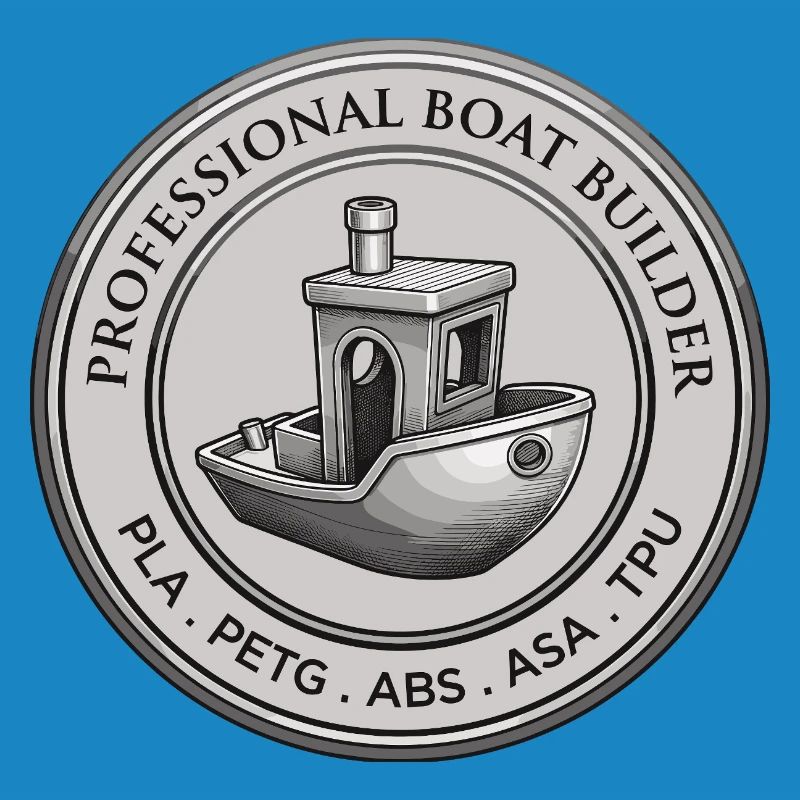 Constructeur professionnel de bateaux – Emblème d’impression 3D