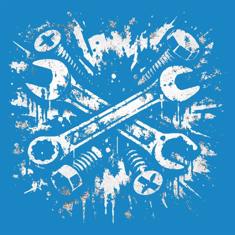 Conception de clé à molette Tool Grunge